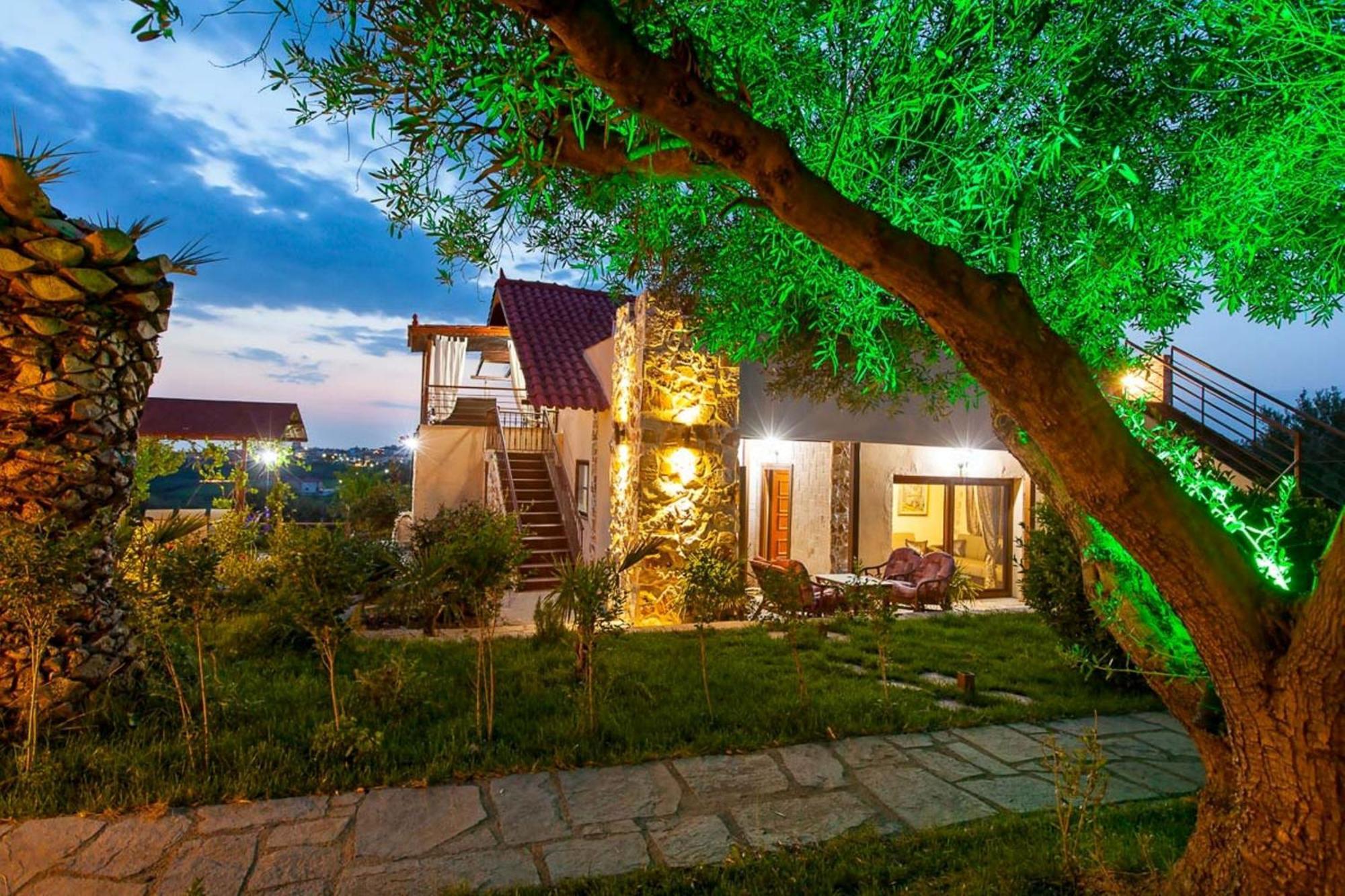 ניאה מודאניה Villa Laskari Sea View מראה חיצוני תמונה