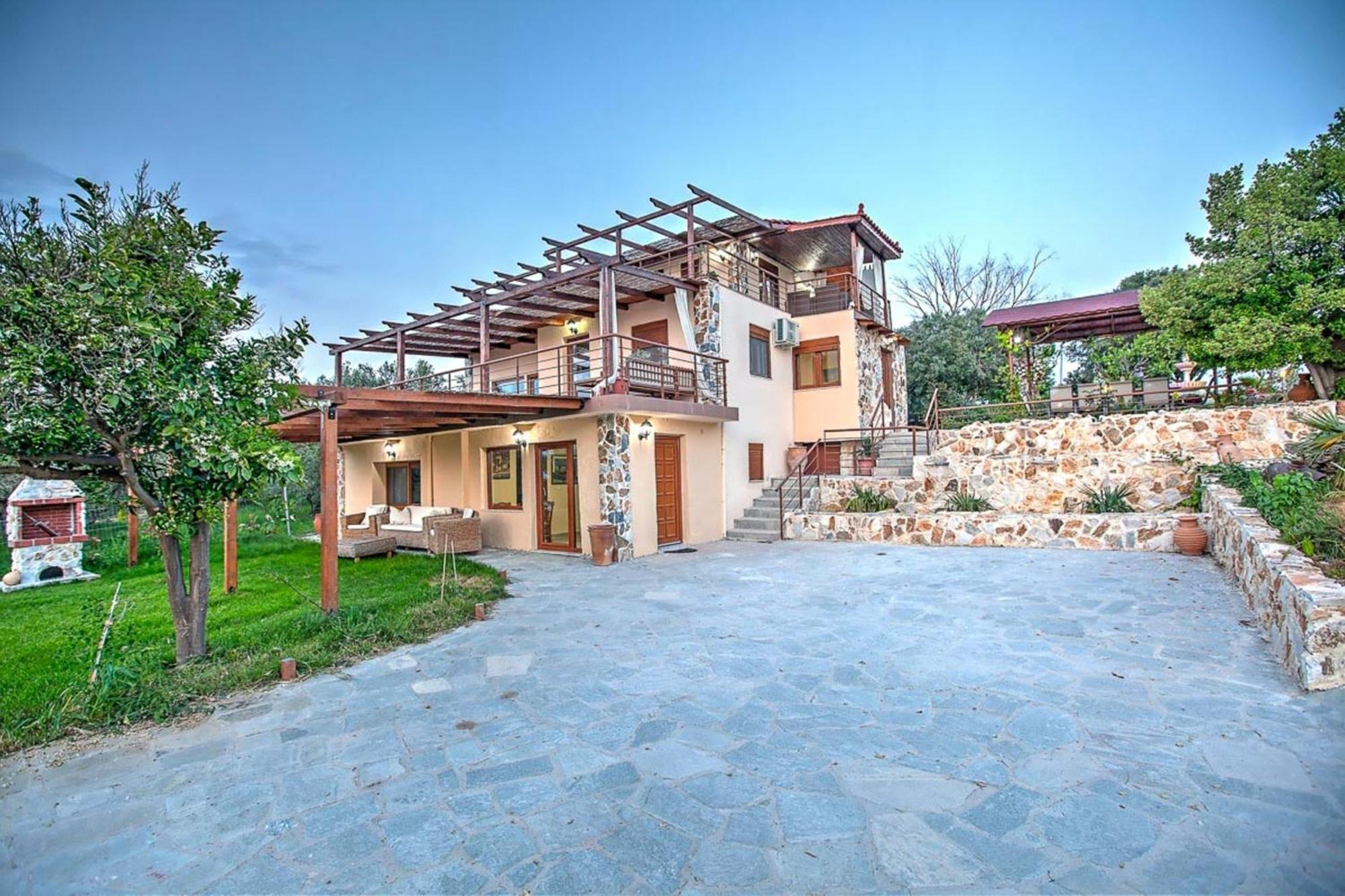 ניאה מודאניה Villa Laskari Sea View מראה חיצוני תמונה