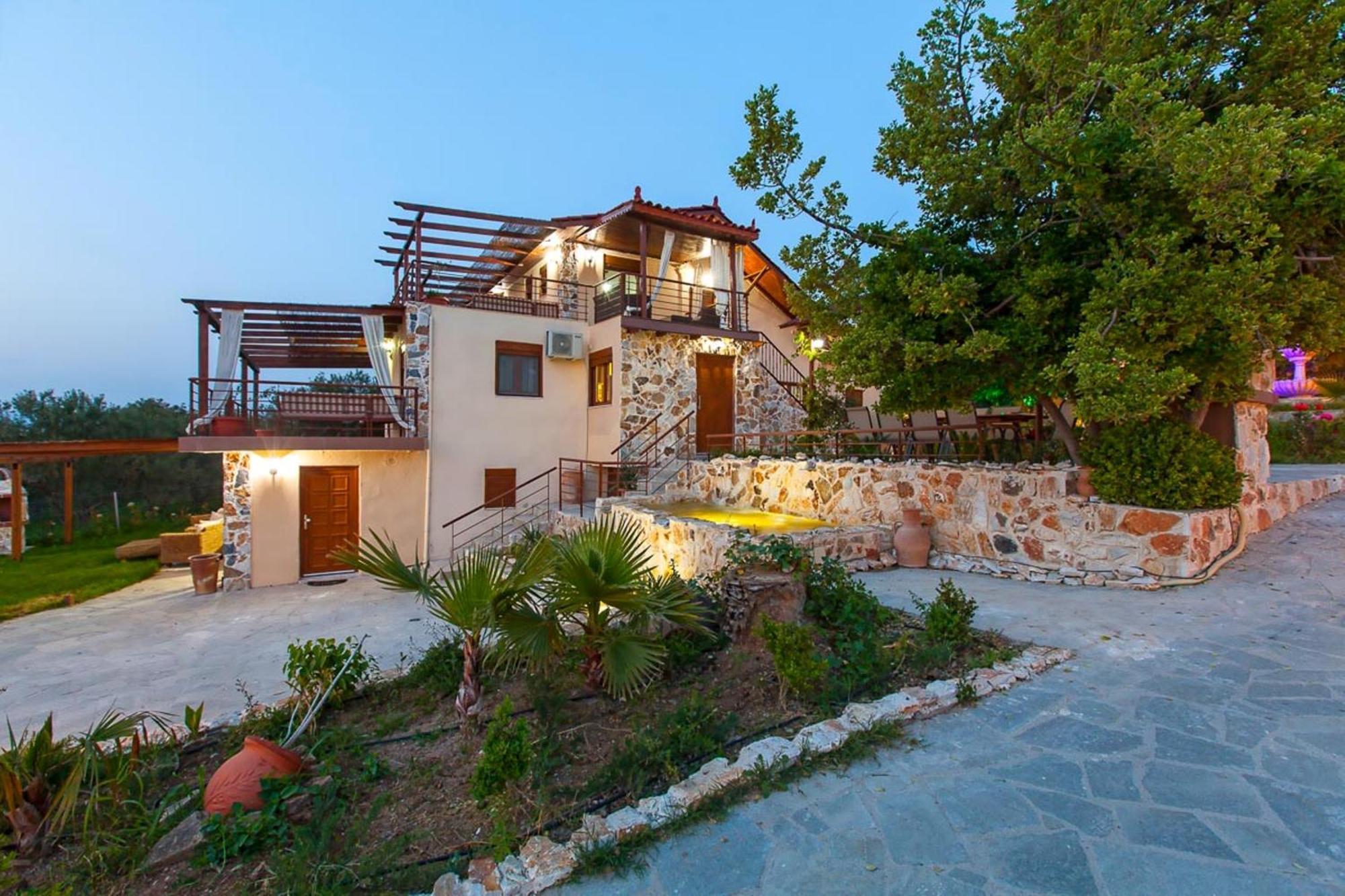 ניאה מודאניה Villa Laskari Sea View מראה חיצוני תמונה