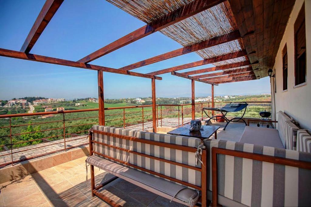 ניאה מודאניה Villa Laskari Sea View מראה חיצוני תמונה